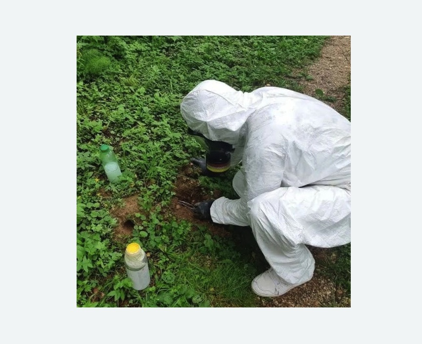 уничтожение кротов на участке в Приозерске